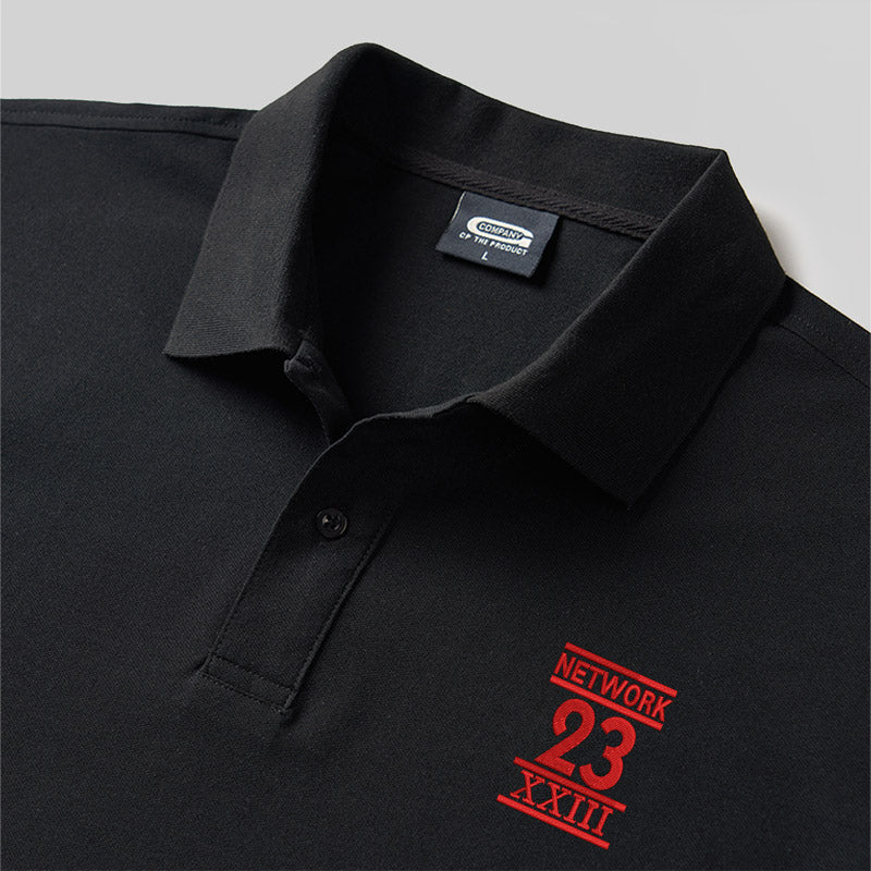 Netzwerk 23 Geek Besticktes Poloshirt