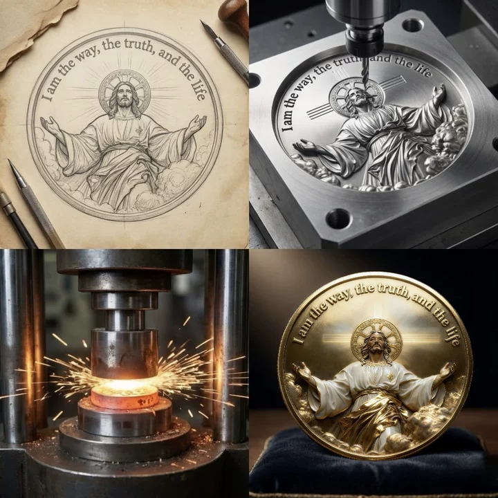 ✝️ Pièce commémorative chrétienne « In God We Trust » pour le 250e anniversaire 🇺🇸🪙
