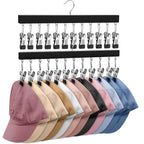 2-Pack Wooden Hat Organizer with Clips