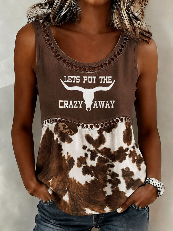 Women'S Western Printed Casual Retro Vest
