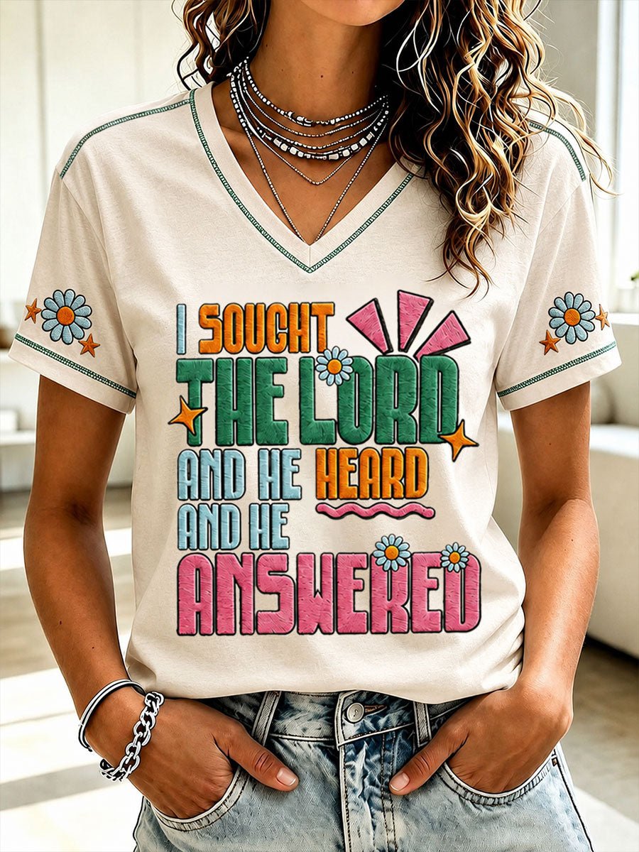 Classic I Sought The Lord And He Heard And He Answered Short-Sleeved Shirt