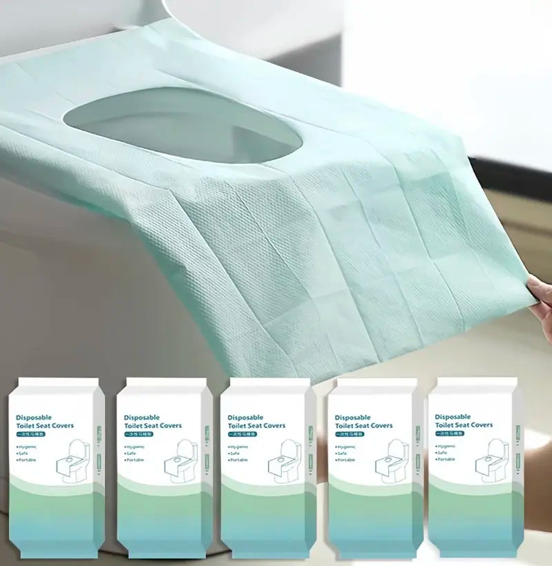 Disposable Waterproof Toilet Seat Covers, 16 x 24 in
