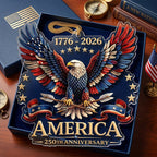 "America 250th Anniversary" Acrylic Ornament — 1776–2026 Patriotic Theme