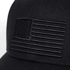 Casquette de baseball brodée drapeau américain - Chapeau en coton ajustable