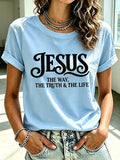 Women's  Faith Cross  Jesus The Way, The Truth & The Life Print Top