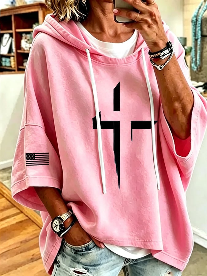Women's Print Loose Sweatshirt