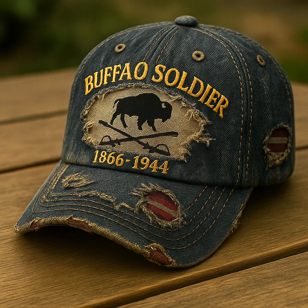 Casquette décontractée à imprimé rétro de la Cavalerie de Buffalo