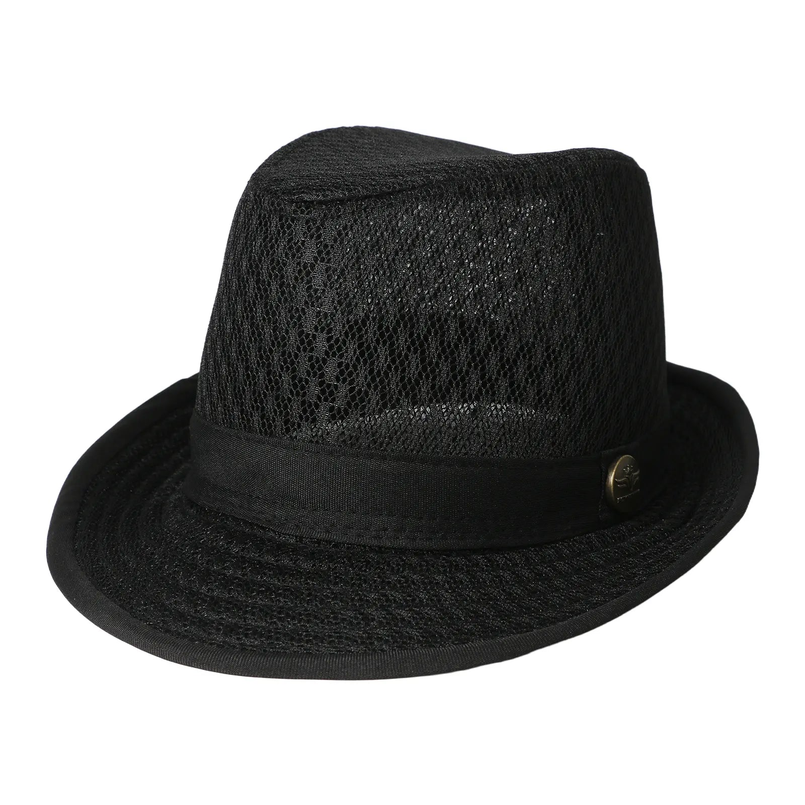 Chapeau Fedora en maille respirante pour homme – Trilby d'été léger