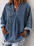 Damen-Langarmshirt "Faith" mit lockerem Schnitt