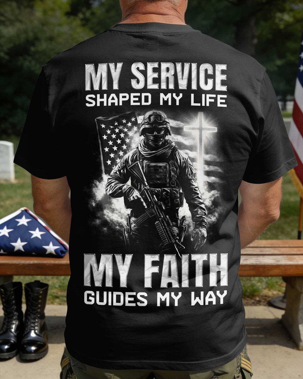 My Service Shaped My Life My Faith Guides My Way T-Shirt