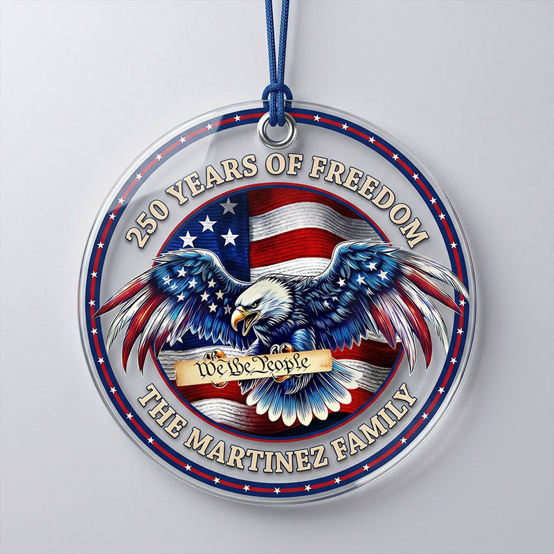 "America 250th Anniversary" Acrylic Ornament — 1776–2026 Patriotic Theme