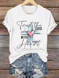 Women'S Casual Trust The Lord With All Your Heart Short-Sleeved T-Shirt