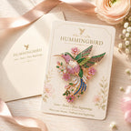 Hummingbird Blossom Brooch