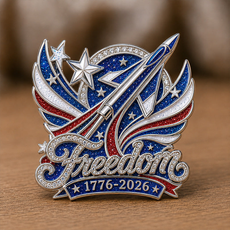 250 Years Freedom Commemorative Brooch