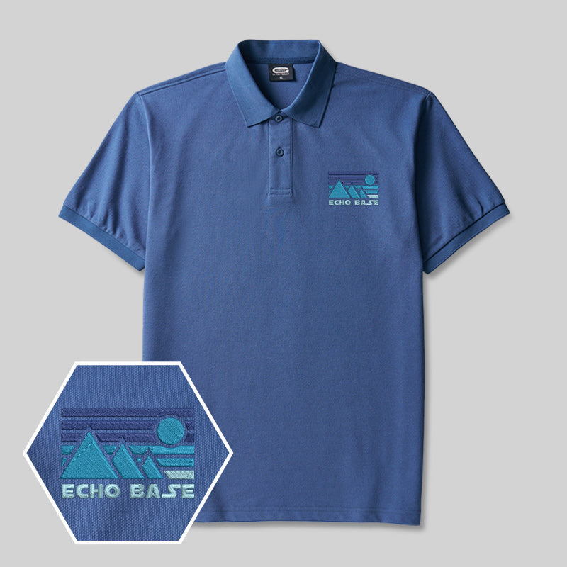 Hoth Außenposten Geek Besticktes Poloshirt