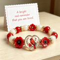 Cardinal-Themed Limited Edition Commemorative Bracelet