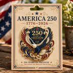 America 250 Adlerbrosche – 1776–2026 Patriotische Gedenkanstecknadel