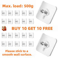 40-Piece Self-Adhesive Wall Frame Hooks