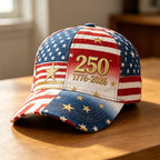 Unisex US 250th Anniversary Print Casual Baseball Cap