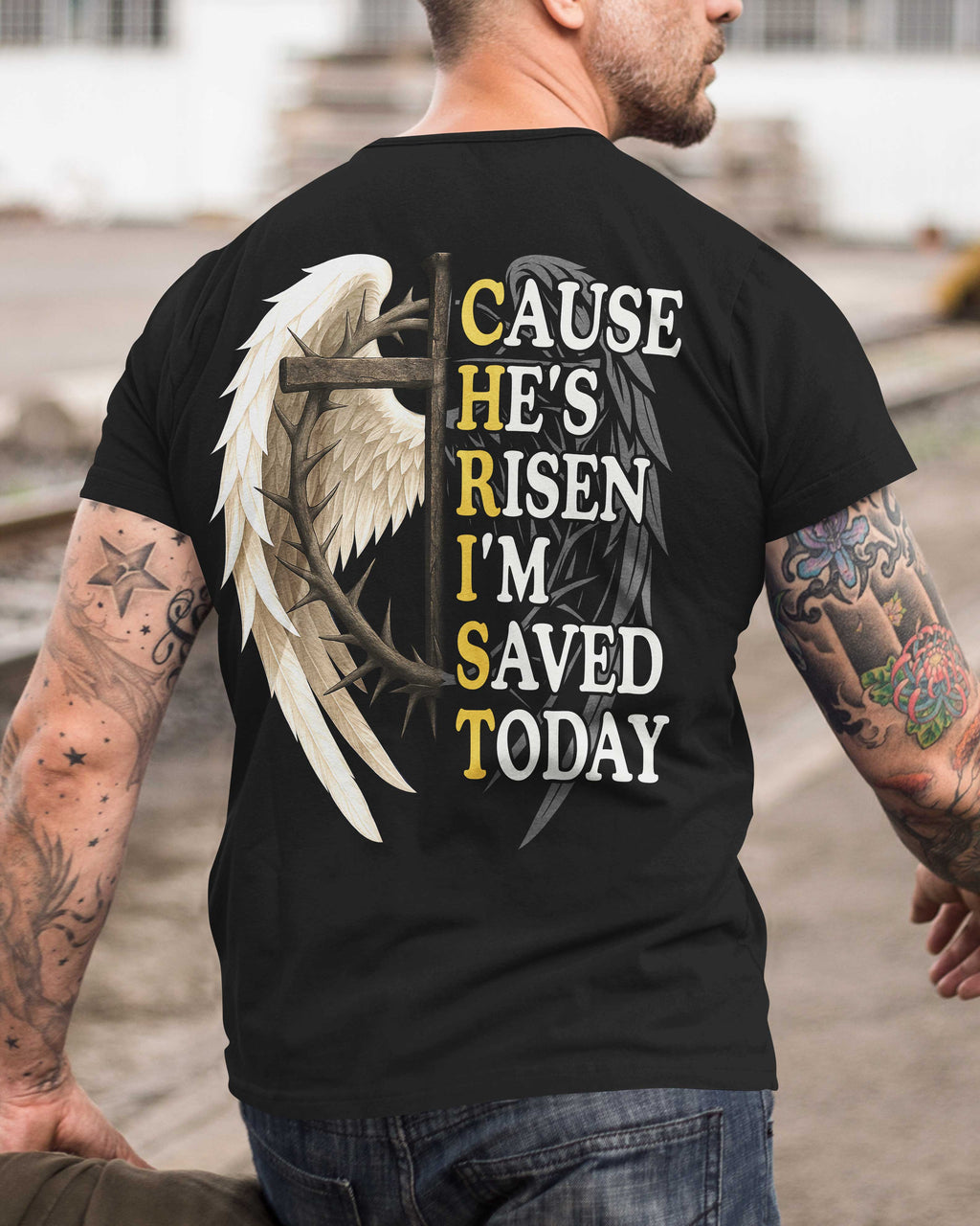 Cause He's Risen I'm Saved Today T-Shirt
