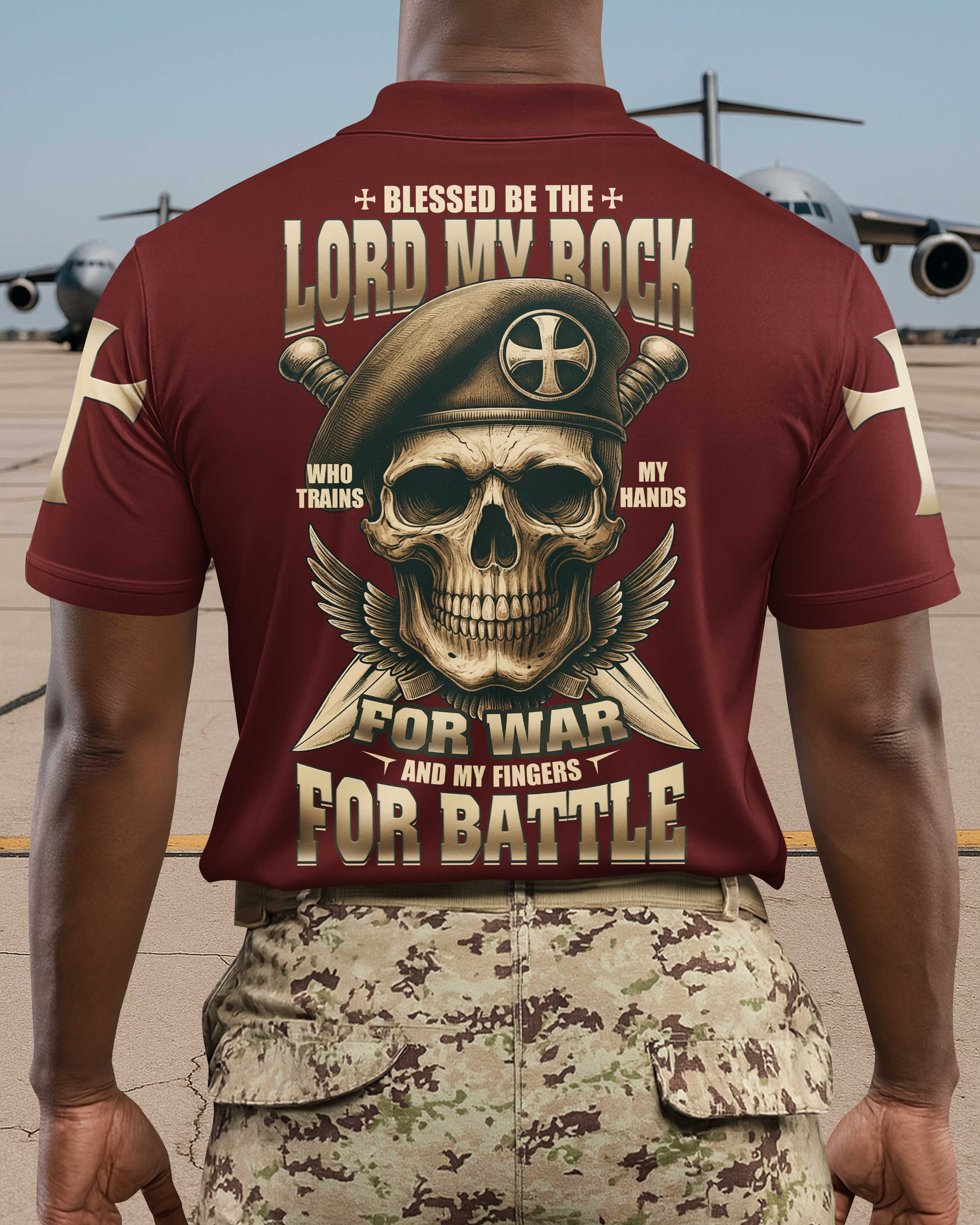 Blessed Be The Lord My Rock Polo