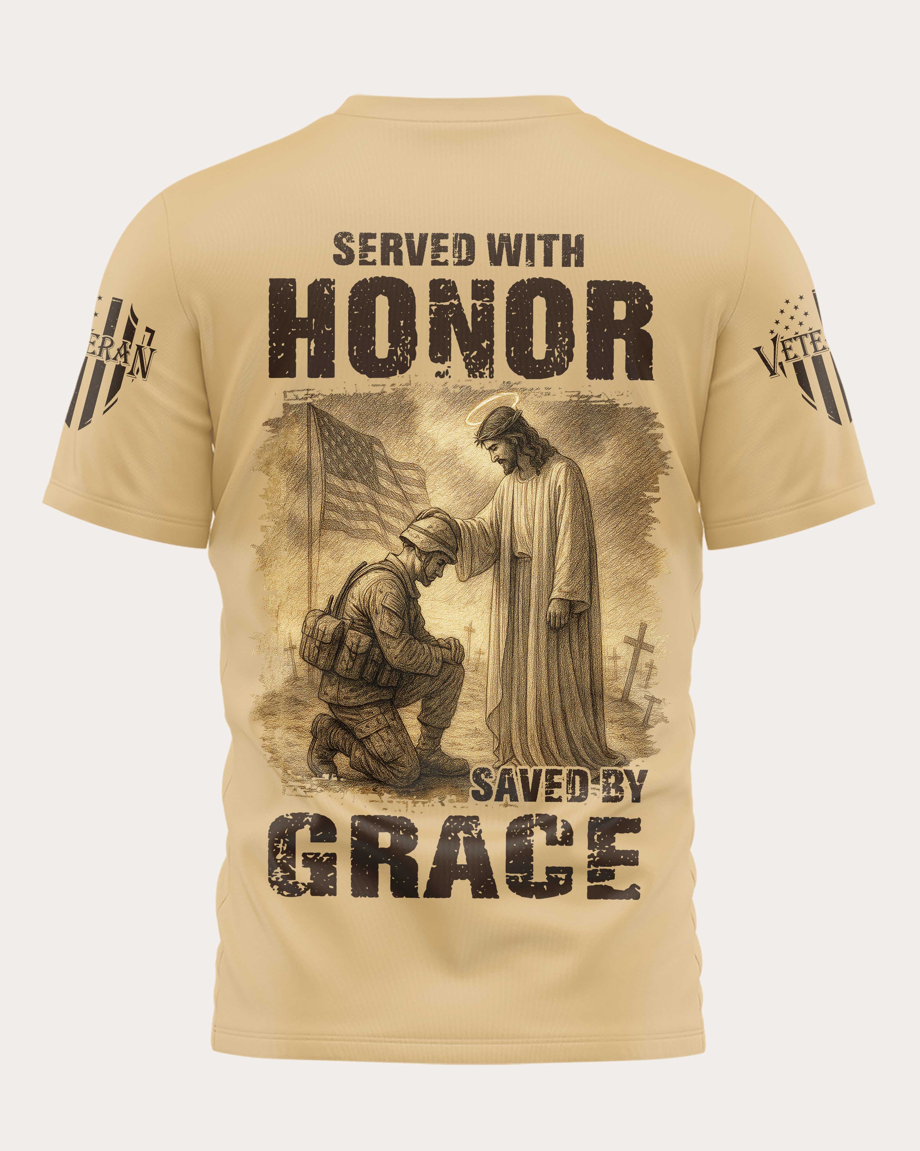 Served With Honor All Over Print T-Shirt