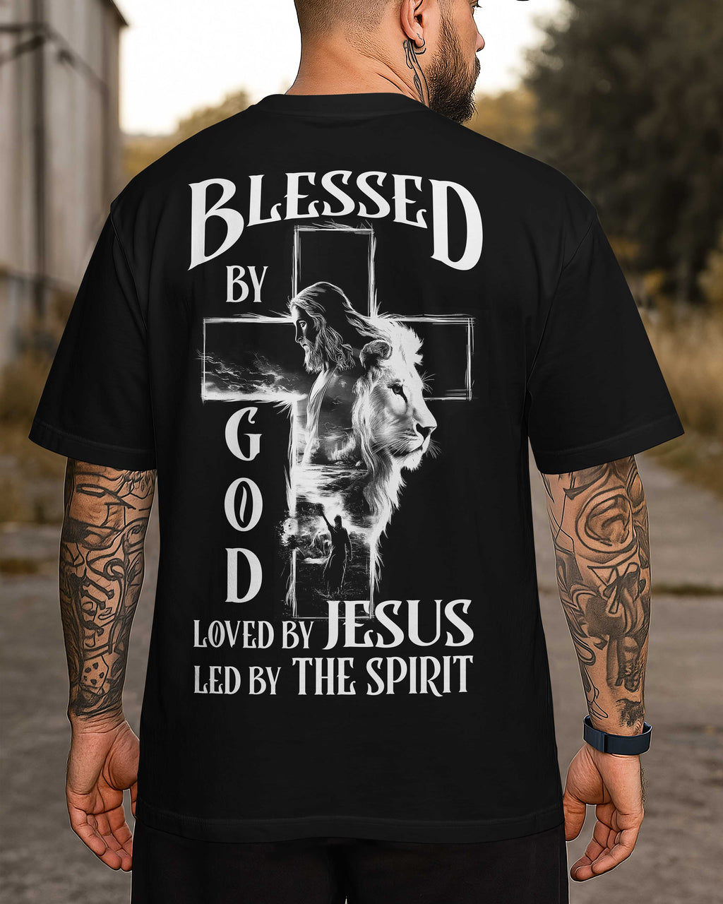 Blessed By God Loved By Jesus Led By The Spirit T-Shirt