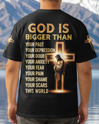 God Is Bigger Than All Over Print T-Shirt