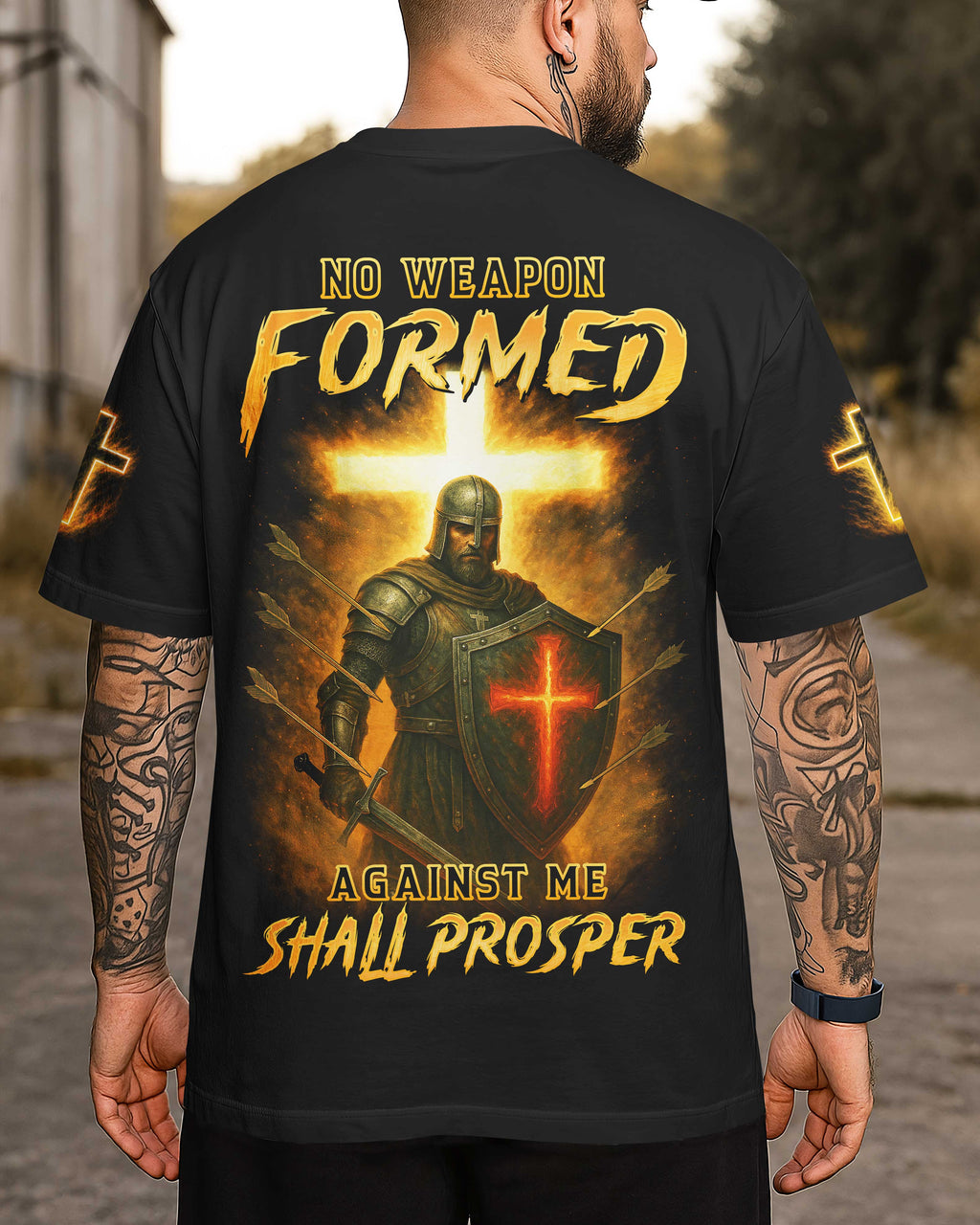 No Weapon Formed Against Me Shall Prosper T-Shirt