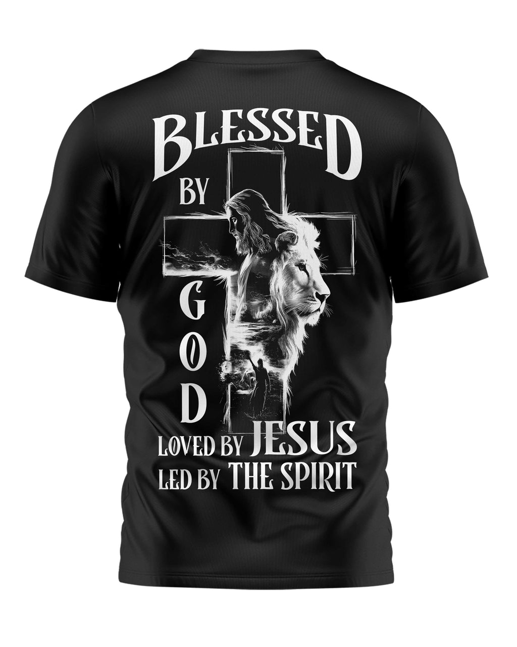 Blessed By God Loved By Jesus Led By The Spirit T-Shirt