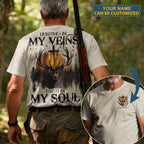 Hunting In My Veins Faith In My Soul All Over Print Custom Name T-Shirt