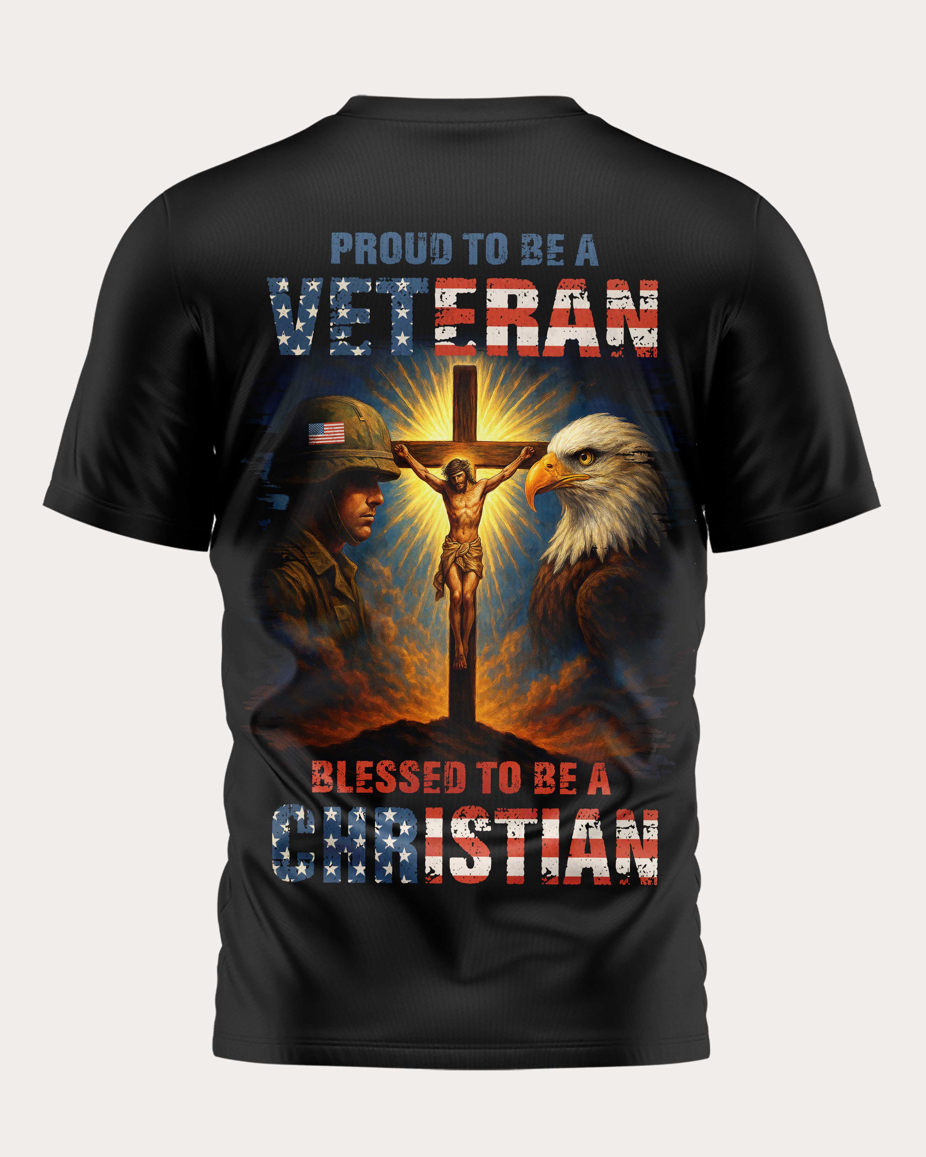 Proud To Be A Veteran All Over Print T-Shirt