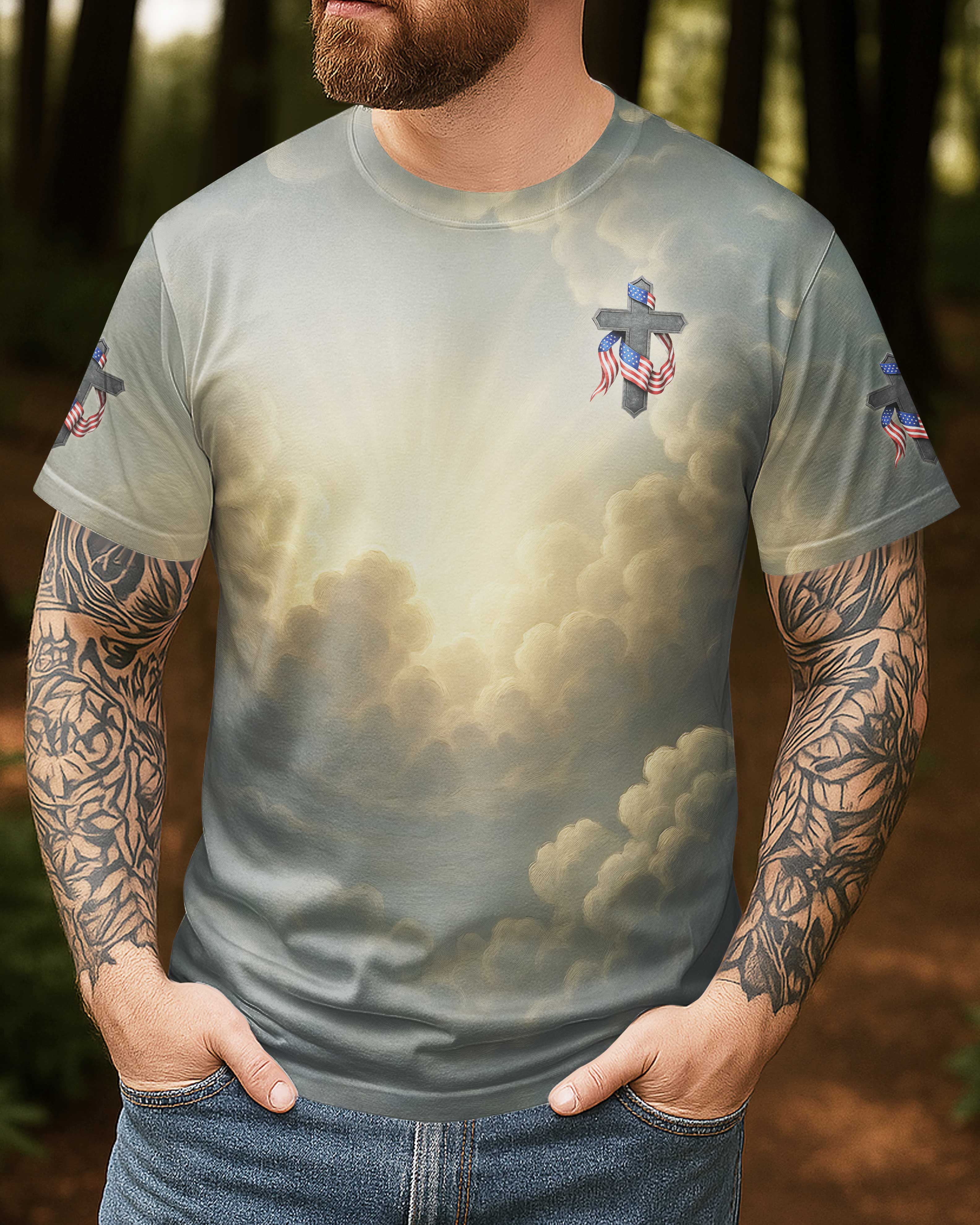 One Nation Under God All Over Print T-Shirt