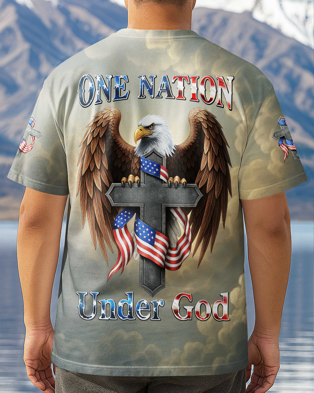 One Nation Under God All Over Print T-Shirt