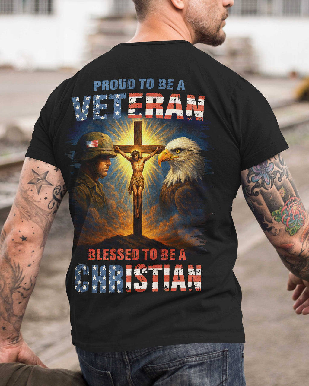 Proud To Be A Veteran All Over Print T-Shirt