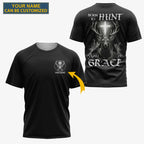 Born To Hunt Saved By Grace All Over Print Custom Name T-Shirt