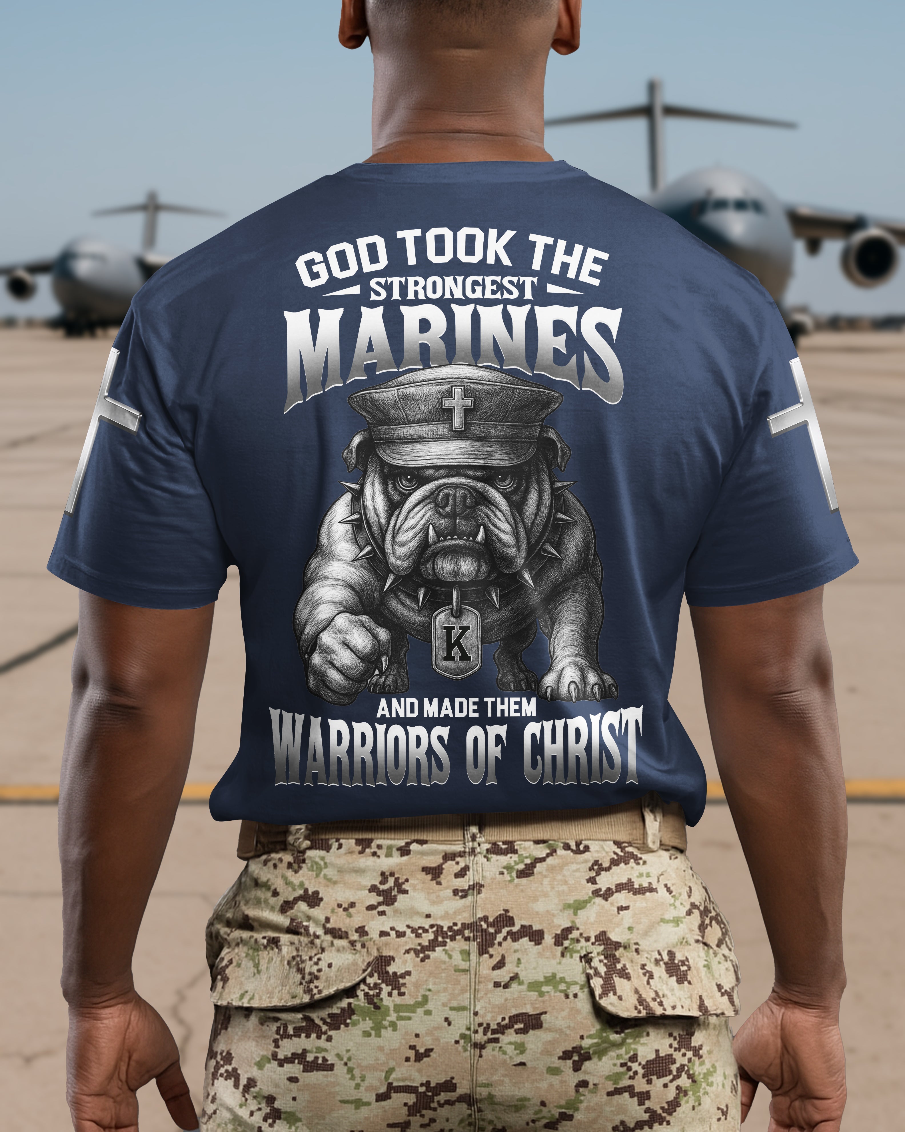 God Took The Strongest Marines And Made Them Warriors Of Christ T-Shirt