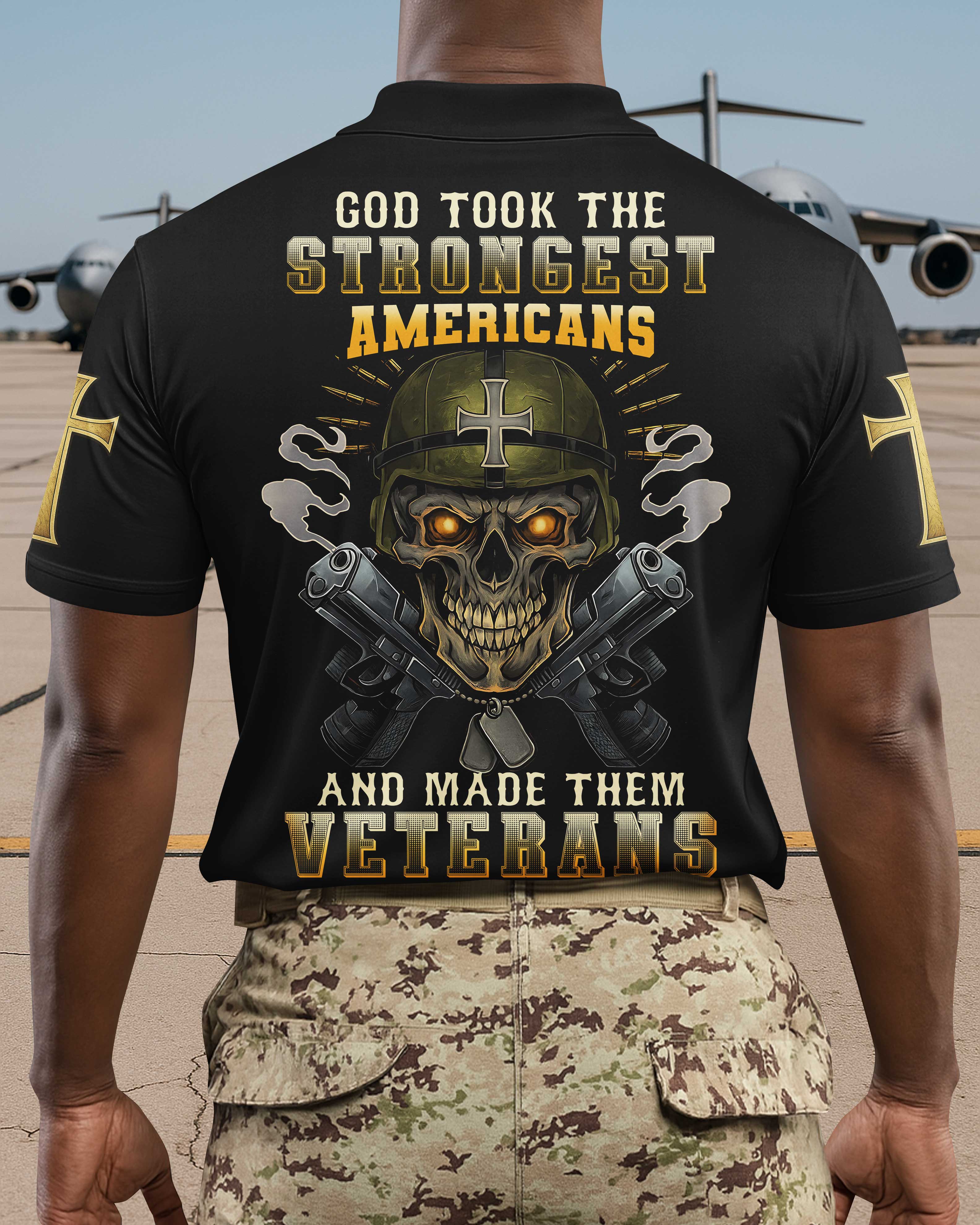God Took The Strongest Americans And Made Them Veterans T-Shirt