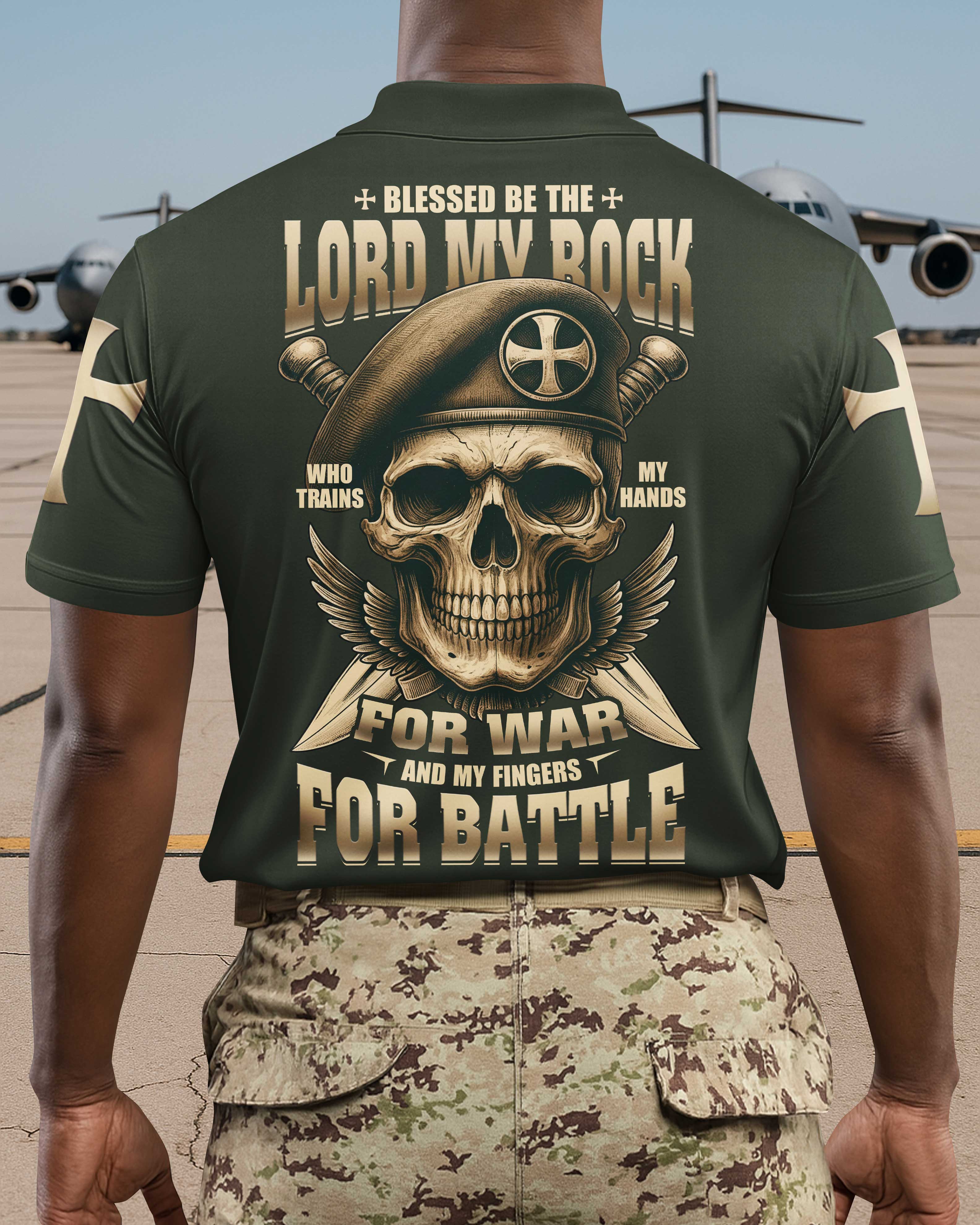 Blessed Be The Lord My Rock Polo