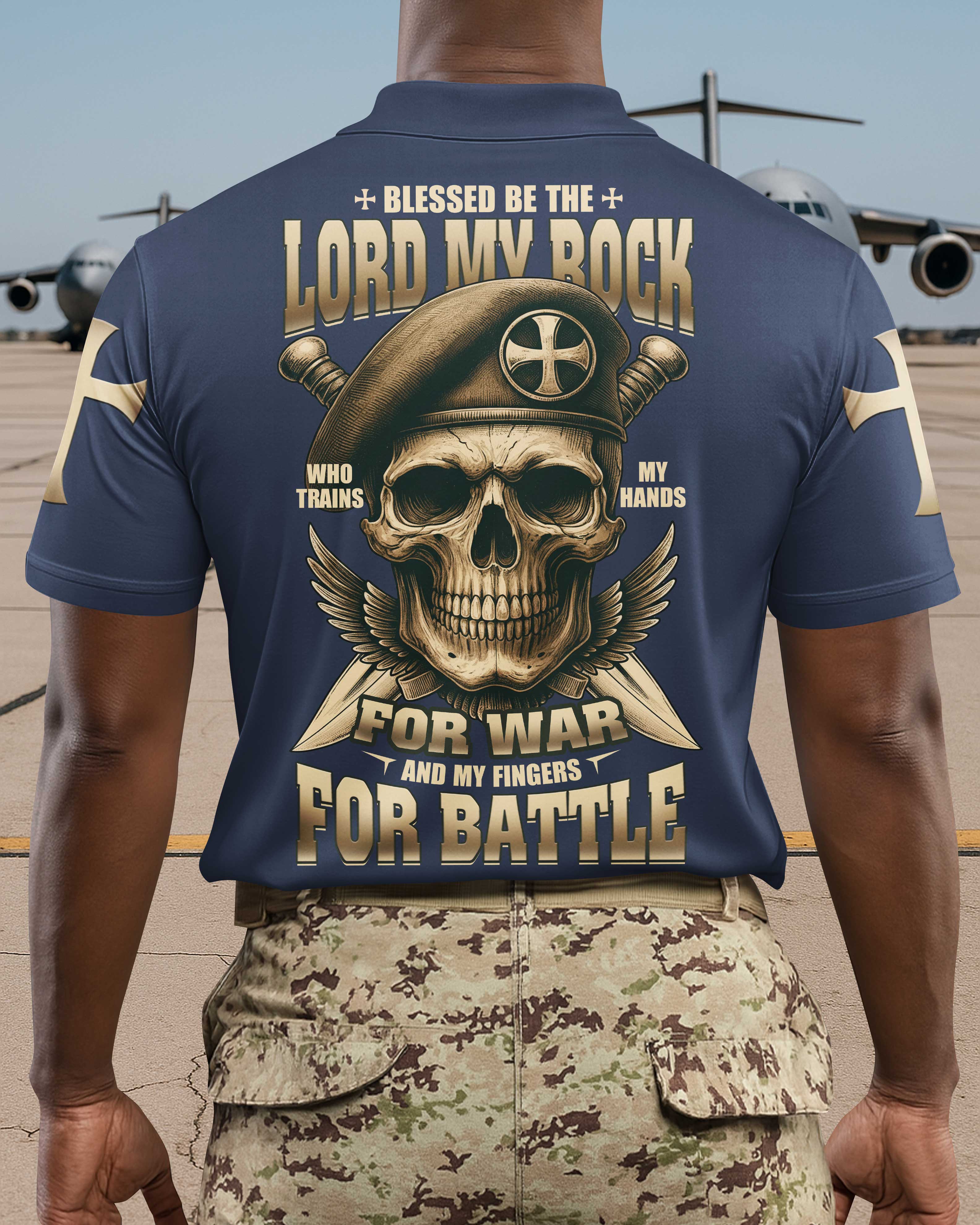Blessed Be The Lord My Rock Polo