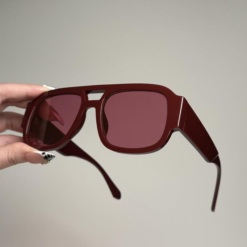 Retro Rectangle Aviator Sunglasses for Men & Women