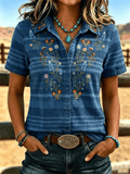 Damen-Freizeit-Oberteil mit Aufdruck