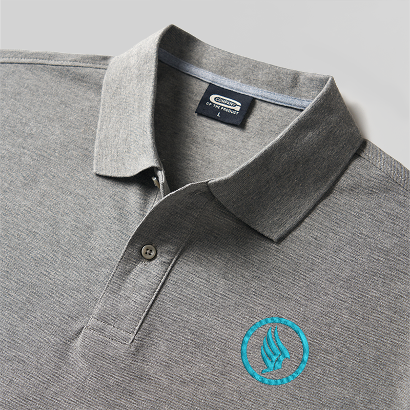 Wings of Freedom Geek Besticktes Poloshirt