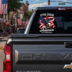 America 250th Anniversary Decal, Eagle Patriotic 1776 2026 Car Sticker