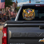 USA Eagle Flag 250th Anniversary Decal 1776-2026 Patriotic Sticker