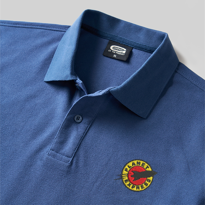 Planet Express Geek Embroidered Polo Shirt