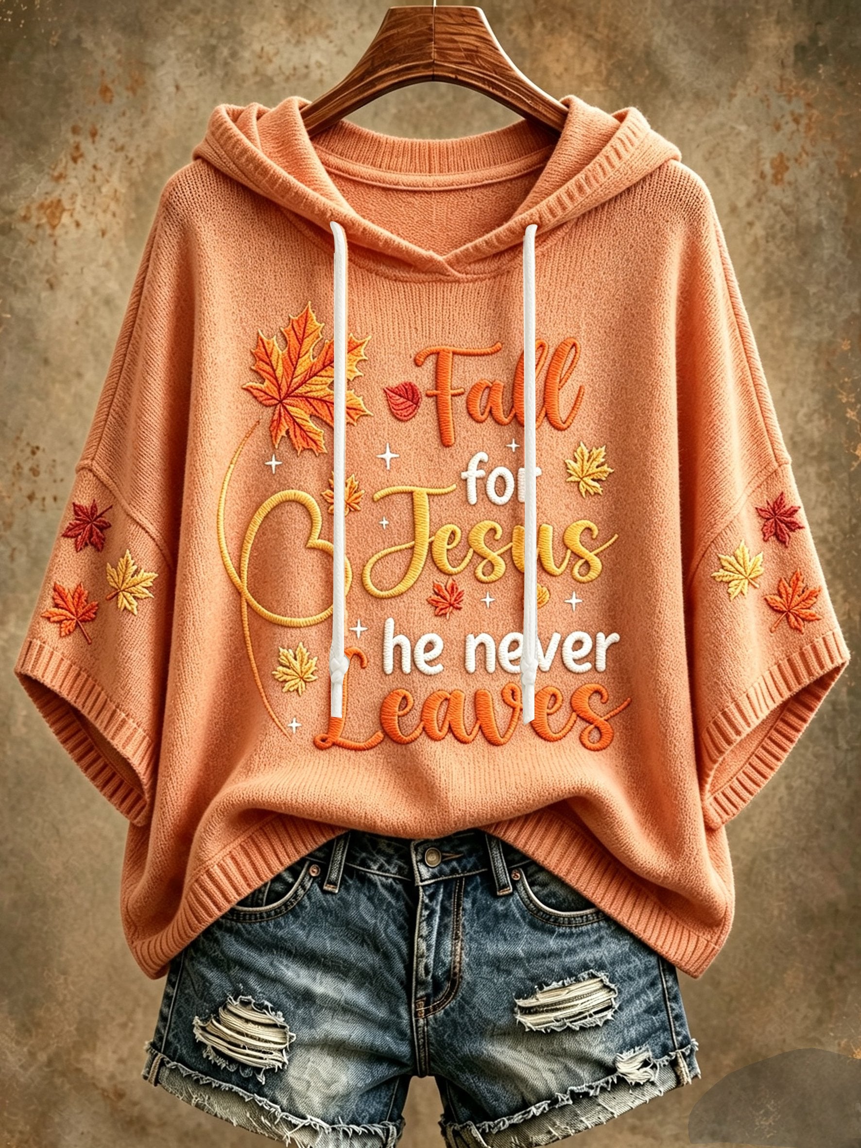 Women's Autumn Jesus Faith Hooded Top