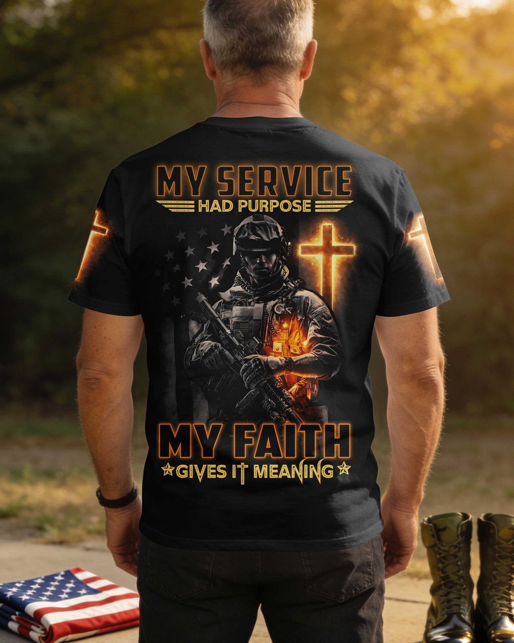 My Service Had Purpose My Faith Gives It Meaning T-Shirt