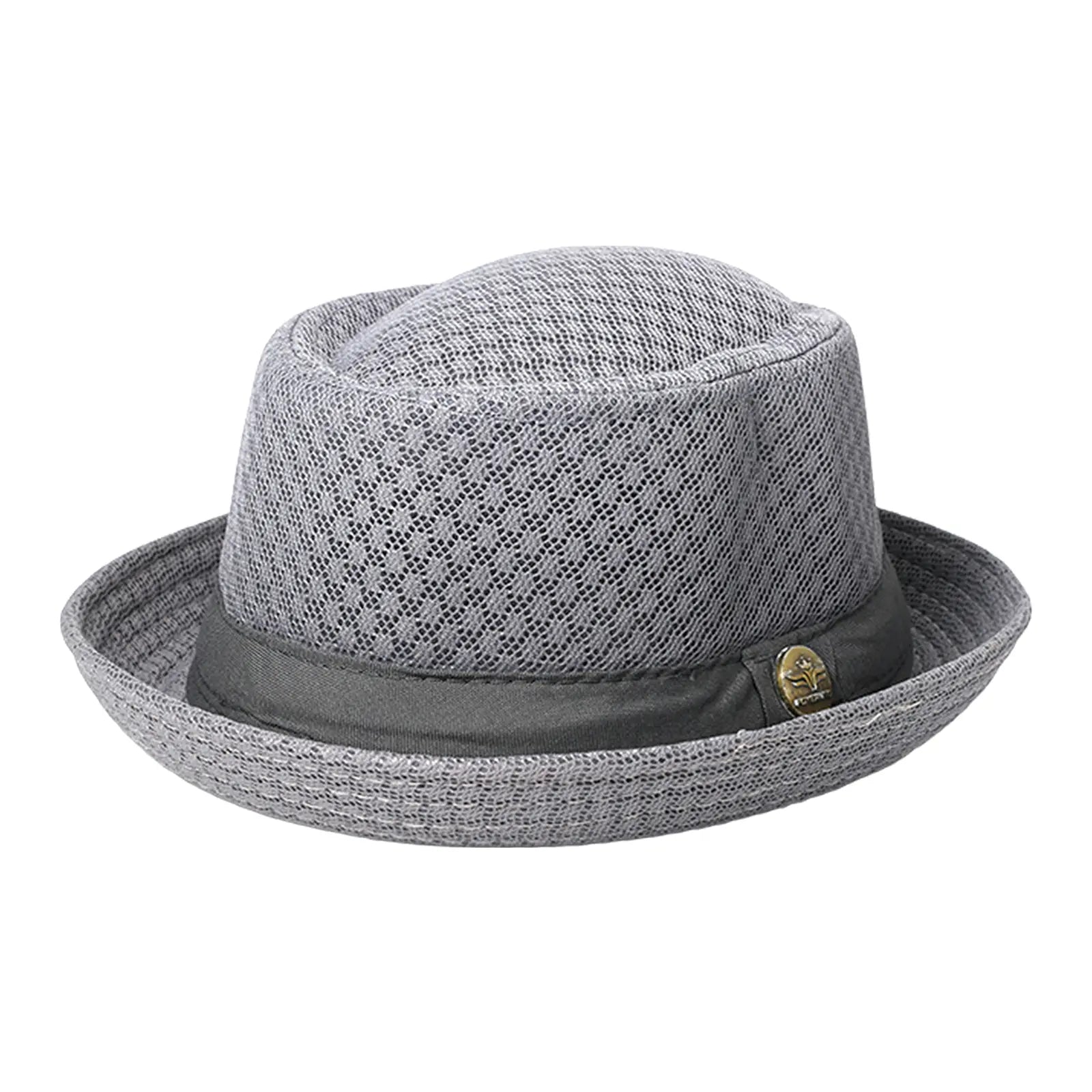 Chapeau Fedora en maille respirante pour homme – Trilby d'été léger