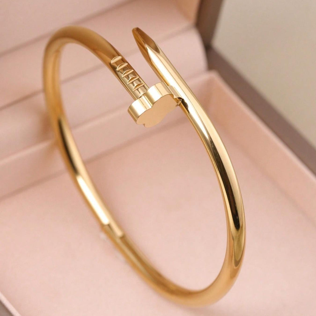 Ensemble de bracelets en acier inoxydable avec motif floral pour femme